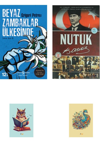 Beyaz Zambaklar Ülkesinde - Nutuk 2 Kitap - Not Defterli Set