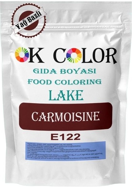 Lake Carmoisine E122 Vişne Kırmızısı Yağ Bazlı Toz Gıda Boyası 250 gr