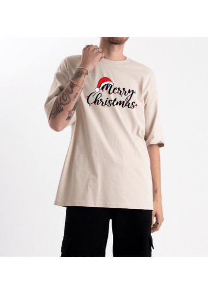 Unisex Oversize Merry Christmas Tshirt