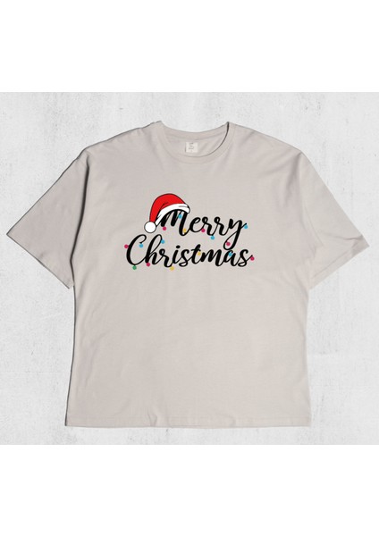 Unisex Oversize Merry Christmas Tshirt fiyatları