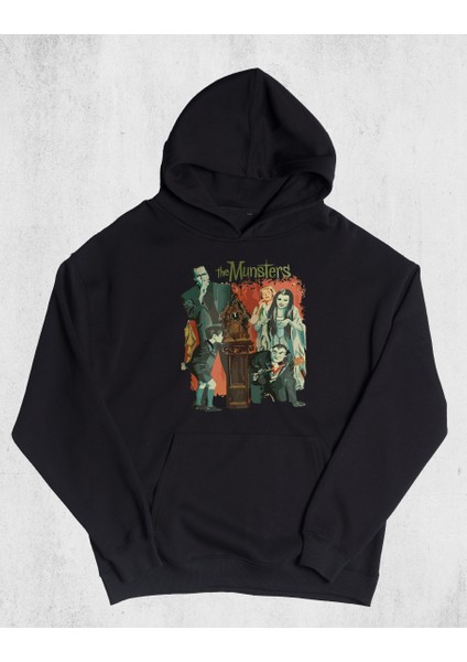 Unisex Oversize The Munsters Kapüşonlu Sweatshirt