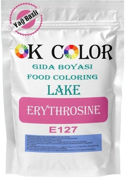 Lake Erythrosine E127 Pembe Yağ Bazlı Toz Gıda Boyası 1 kg