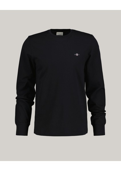 Erkek Siyah Slim Fit Bisiklet Yaka T-Shirt 2022143.5