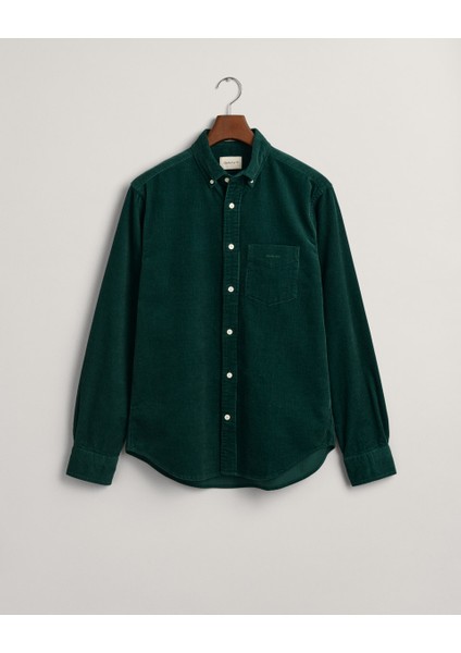 Erkek Yeşil Regular Fit Düğmeli Yaka Gömlek 3230228.374 modelleri