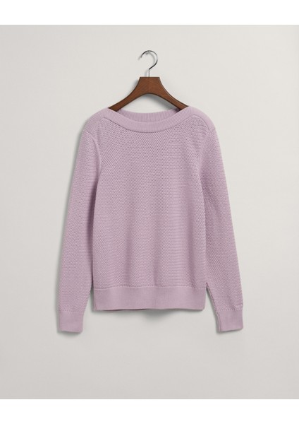 Kadın Mor Regular Fit Kayık Yaka Kazak 4804150.525 modelleri