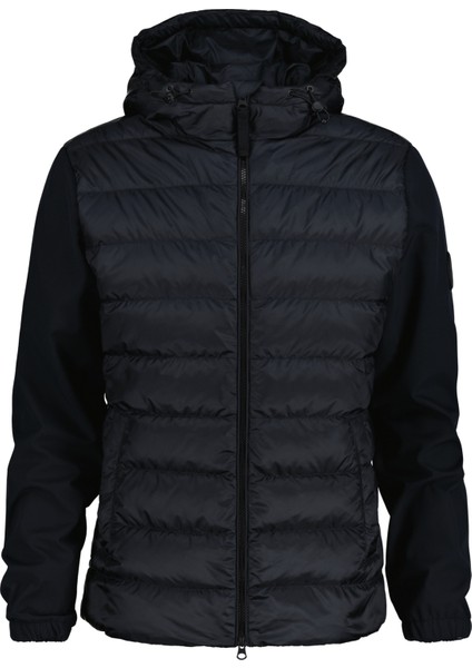 Erkek Siyah Regular Fit Kapüşonlu Mont 7006346.5