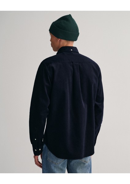 Erkek Lacivert Regular Fit Düğmeli Yaka Gömlek 3230228.433 fiyatları