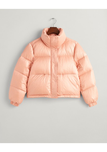 Kadın Pembe Relaxed Fit Dik Yaka Mont 4700295.642