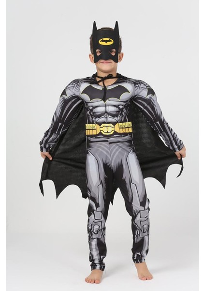 Yeni Sezon Sevilen Karakter Yarasa Adam / Batman Süper Kahraman Kaslı Kostüm