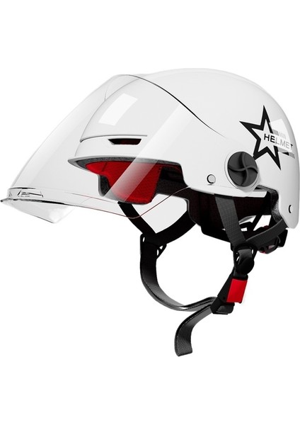 3c Kask Elektrikli Araba Akülü Araba Kaskı Dört Mevsim Evrensel Erkekler ve Kadınlar Lokomotif Motosiklet Kaskı (Yurt Dışından)