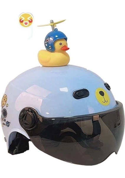 Çocuk Kask Elektrikli Araba Sonbahar ve Kış Erkek ve Kız Bebek Yarım Kask Sevimli Anaokulu Karikatür Şapka (Yurt Dışından)