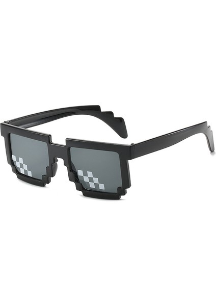 Paketlenmiş Ekose Kare Çerçeve Güneş Gözlüğü Güneş Gözlüğü Erkek ve Kadın Gözlükleri (Yurt Dışından)
