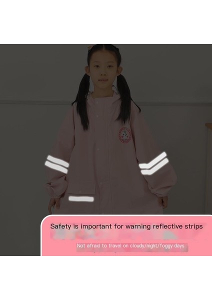 Kolej Tarzı Çocuk Yağmurluğu, Orta ve Büyük Yaştaki Erkekler ve Kadınlar Için Okul Çantalı, Büyük Kenarlı Öğrenci Yağmur Pelerini Yumuşak ve Güçlüdür (Yurt Dışından) fiyatları