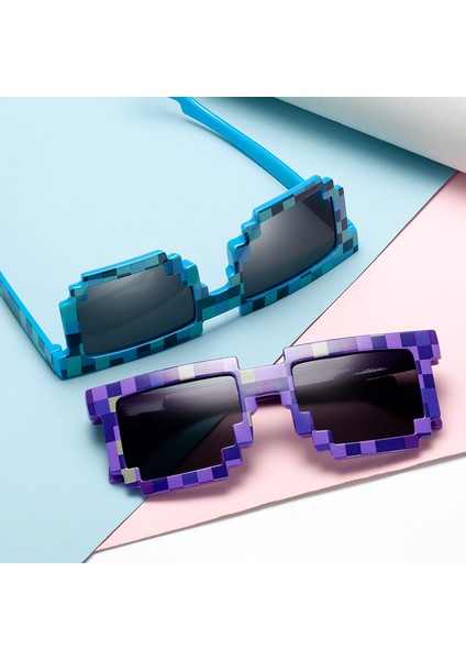 Paketlenmiş Ekose Kare Çerçeve Güneş Gözlüğü Güneş Gözlüğü Erkek ve Kadın Gözlükleri (Yurt Dışından) fiyatları