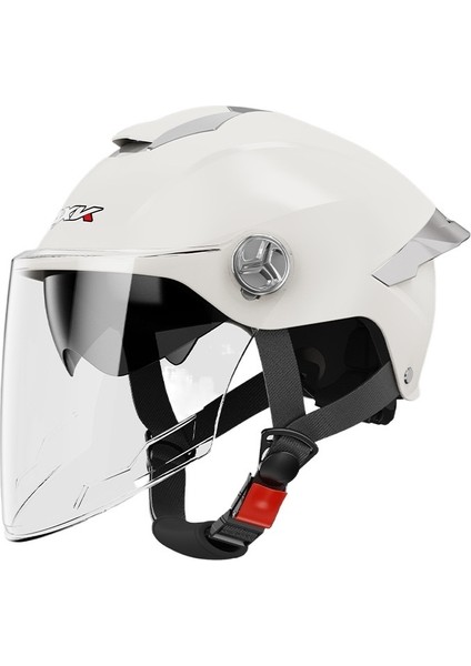 3c Sertifikalı Motosiklet Kask Erkek Yaz Çift Ayna Güneş Kremi Elektrikli Araç Yarım Kask Kadın Sürme Emniyet Kaskı (Yurt Dışından)