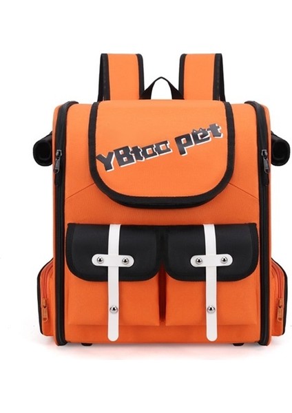 Evcil Hayvan Çantası Dışarı Çıkan Kedi Çantası Nefes Alabilen Evcil Hayvan Sırt Çantası Taşınabilir Kedi Okul Çantası Büyük Kapasiteli Köpek Çantası (Yurt Dışından)