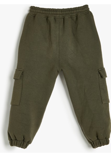Basic Jogger Eşofman Altı Cepli Beli Bağlamalı Şardonlu fırsatları