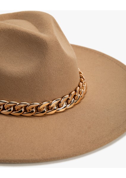 Fötr Şapka Metal Zincir Detaylı fırsatları