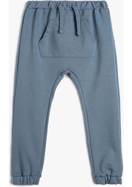 Basic Jogger Eşofman Altı Kanguru Cepli Beli Bağlamalı