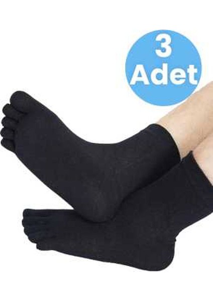 Erkek 3'lü Bambu Parmak Çorap 36-44 Numara fiyatları