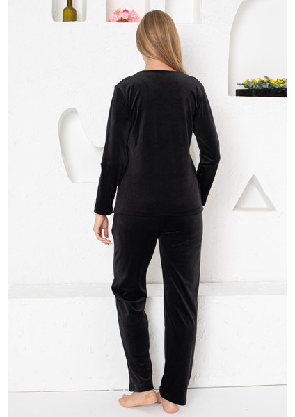 Kadın Pijama Takımı Kadife modelleri