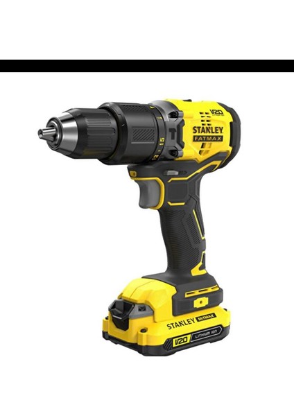 Fatmax SBD715D2KA 18V 2.0 Ah Kömürsüz Darbeli Matkap +100 Parça Uç Setli