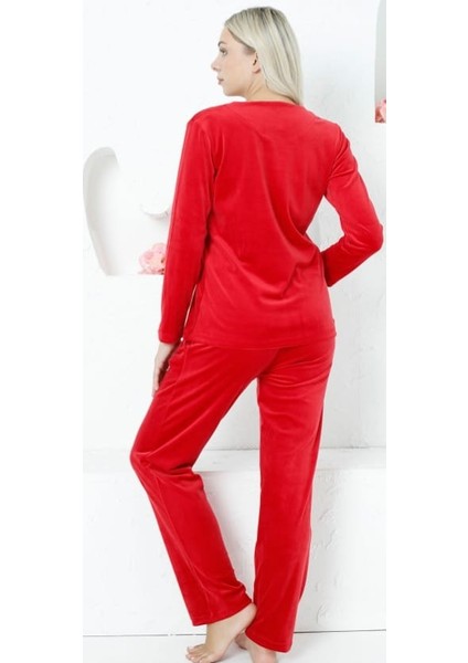 Kadın Pijama Takımı Kadife modelleri