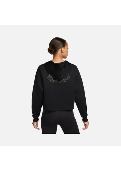 DQ6302 010 Dri-Fit Graphic Shine Training Cropped 1/2-Zip Hoodie Kadın Sweatshirt fırsatları