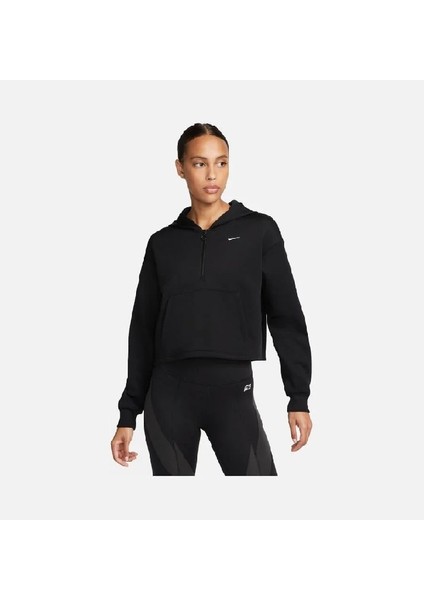 DQ6302 010 Dri-Fit Graphic Shine Training Cropped 1/2-Zip Hoodie Kadın Sweatshirt indirimleri