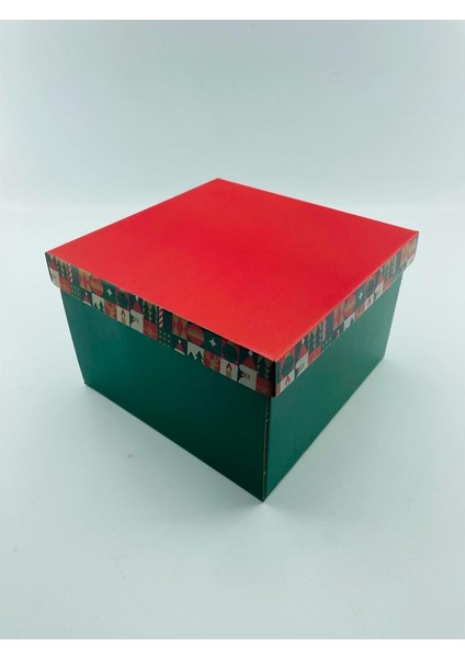 23X23X15 Hediyelik Kutu Kraft Kutu Karton Kutu Yılbaşı Kutusu Pasta Kutusu Balon Kutusu (5 Adet)