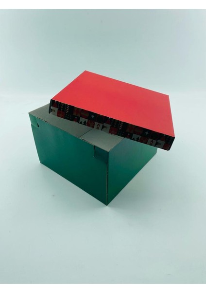 23X23X15 Hediyelik Kutu Kraft Kutu Karton Kutu Yılbaşı Kutusu Pasta Kutusu Balon Kutusu (5 Adet) fiyatları