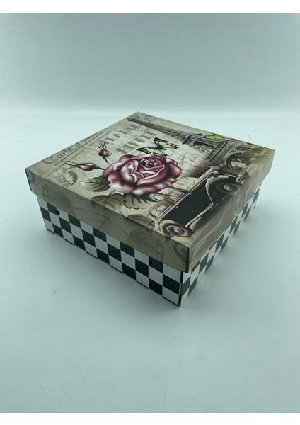 23X23X10 Hediyelik Kutu Kraft Kutu Karton Kutu Yılbaşı Kutusu Pasta Kutusu Kargo Kutusu (10 Adet)