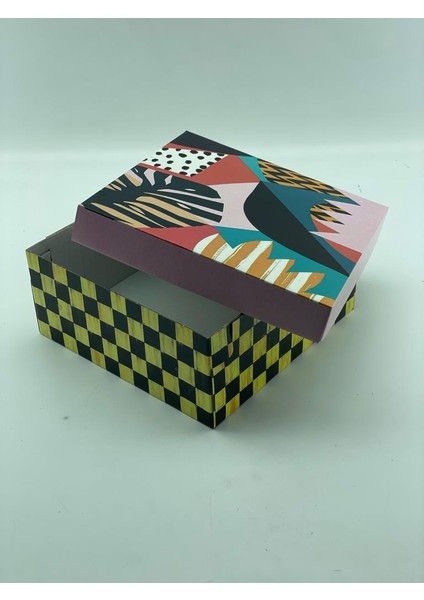23X23X10 Hediyelik Kutu Kraft Kutu Karton Kutu Yılbaşı Kutusu Pasta Kutusu Kargo Kutusu (10 Adet)