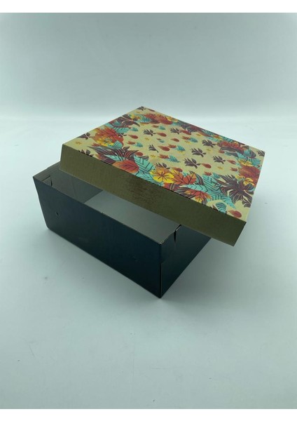 23X23X10 Hediyelik Kutu Kraft Kutu Karton Kutu Yılbaşı Kutusu Pasta Kutusu Kargo Kutusu (10 Adet)