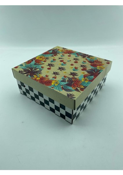 23X23X10 Hediyelik Kutu Kraft Kutu Karton Kutu Yılbaşı Kutusu Pasta Kutusu Kargo Kutusu (10 Adet)