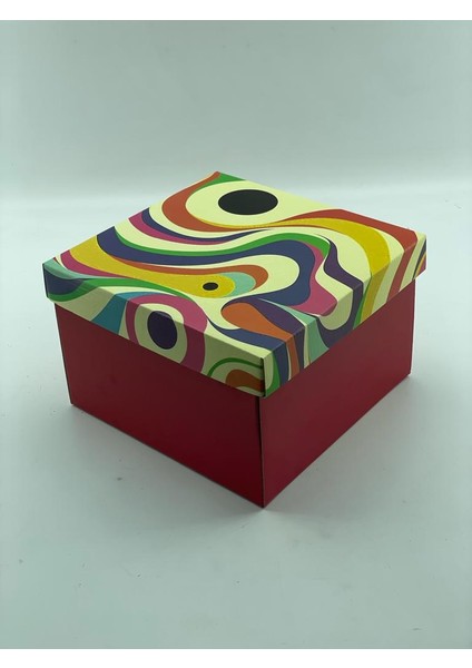 23X23X15 Hediyelik Kutu Kraft Kutu Karton Kutu Yılbaşı Kutusu Pasta Kutusu Balon Kutusu (5 Adet)