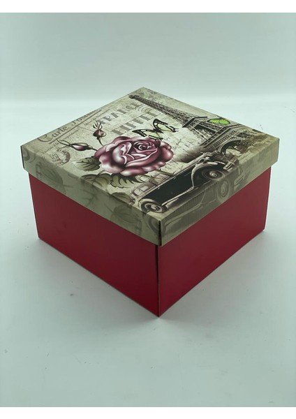 23X23X15 Hediyelik Kutu Kraft Kutu Karton Kutu Yılbaşı Kutusu Pasta Kutusu Balon Kutusu (5 Adet)