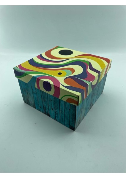 23X23X15 Hediyelik Kutu Kraft Kutu Karton Kutu Yılbaşı Kutusu Pasta Kutusu Balon Kutusu (5 Adet)