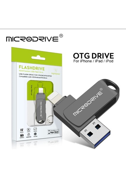256Gb. İphone Lightning ve USB 3.0 USB Flash Bellek Otg Çift Giriş