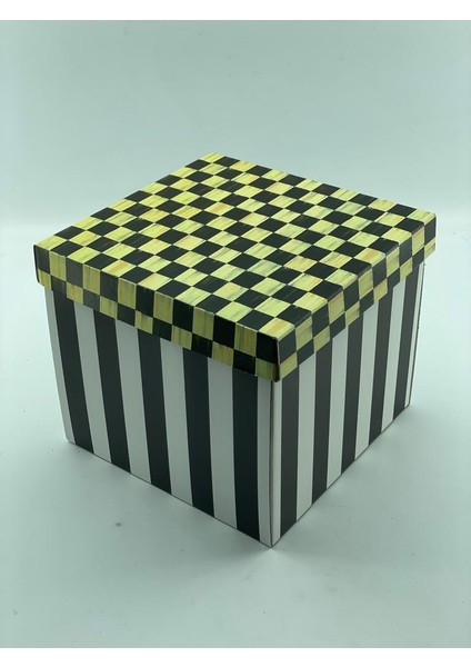 23X23X20 Hediyelik Kutu Kraft Kutu Karton Kutu Yılbaşı Kutusu Pasta Kutusu Balon Kutusu (5 Adet)