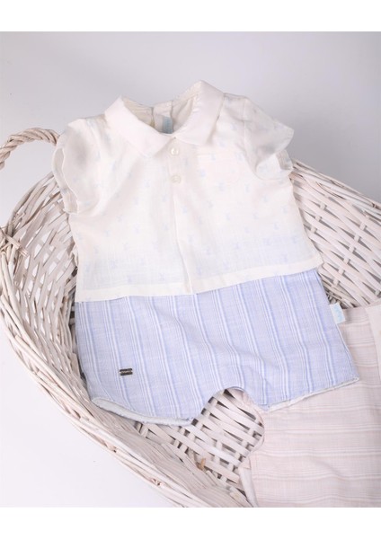 Tavşan Desenli Bebek Şortlu Tulum fiyatları