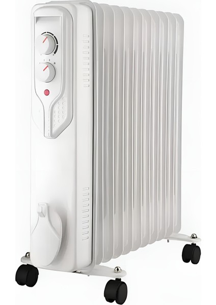 Voltomat Termostatlı 2500 W 11 Dilim Yağlı Radyatör Beyaz