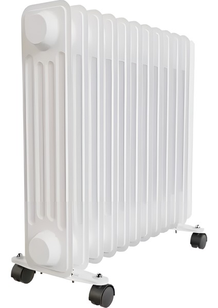 Voltomat Termostatlı 2500 W 11 Dilim Yağlı Radyatör Beyaz