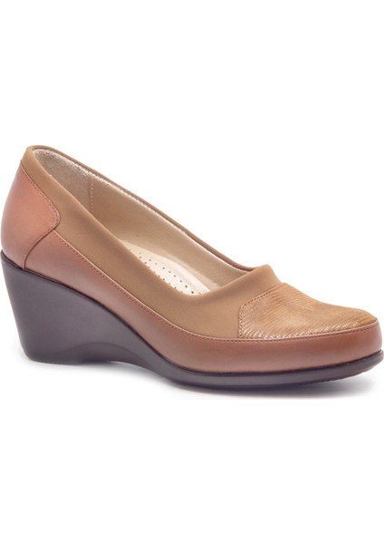 Nsh 500 Taba Kadın Comfort Ayakkabı Comfort