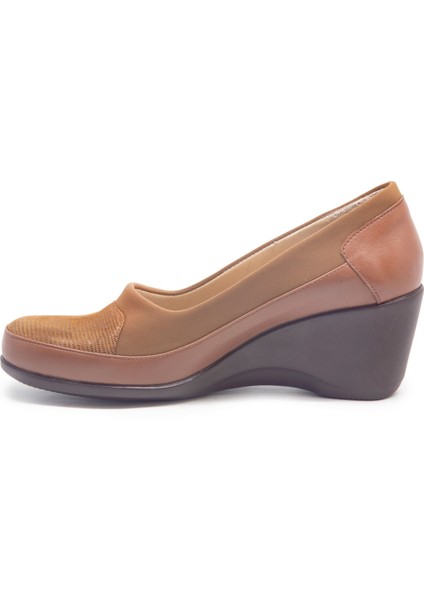 Nsh 500 Taba Kadın Comfort Ayakkabı Comfort modelleri