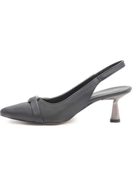 0877 Siyah Kadın Klasik Ayakkabı modelleri