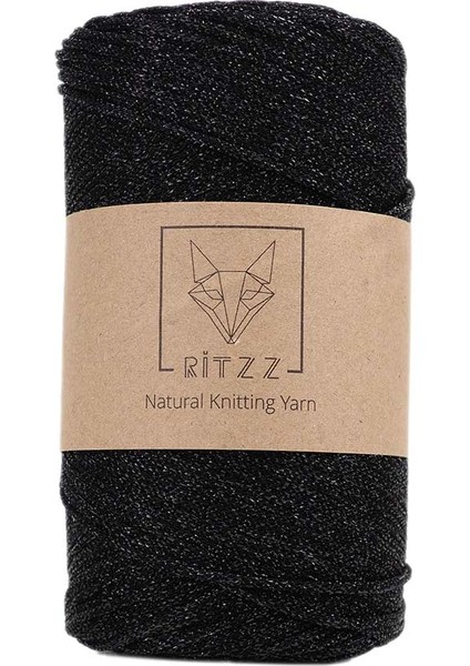Makrome Sim Cord 2 mm Siyah