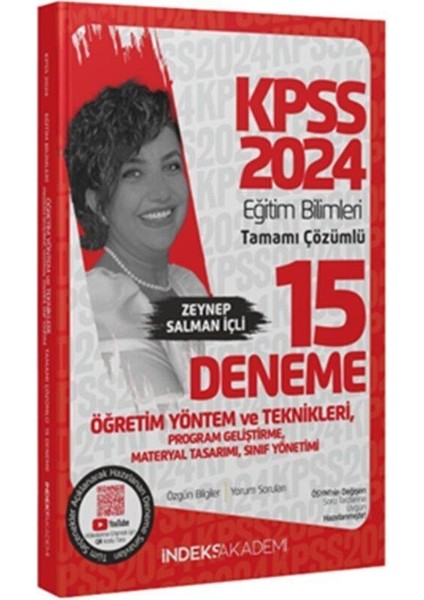 2024 KPSS Eğitim Bilimleri Öğretim Yöntem Teknikleri Program Geliştirme 15 Deneme