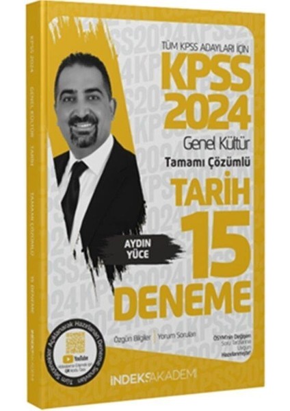 2024 KPSS Tarih 15 Deneme