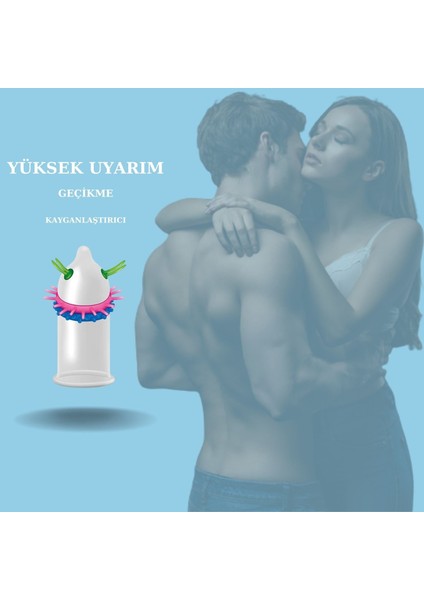 Tırtıklı ve Geciktiricili Özel Dış Uyarımlı Prezervatif Dragon Eastern Condom